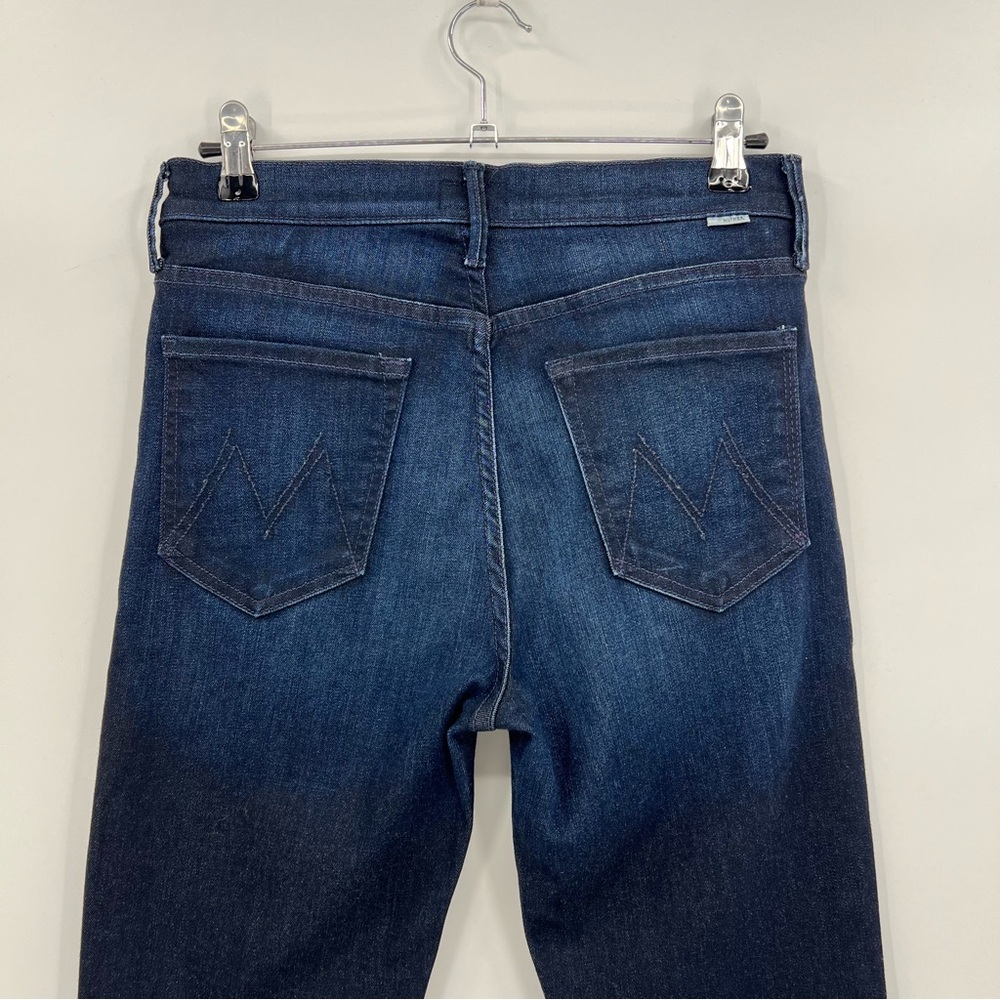 MOTHER The Mid Rise Dazzler Ankle Jeans In Now or Never Dark Wash Size 28 - Picture 15 of 16